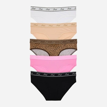 Набір трусиків-сліпів жіночих бавовняних Victoria's Secret 470838130 S 5 шт. Яскравий мікс (1161867858)