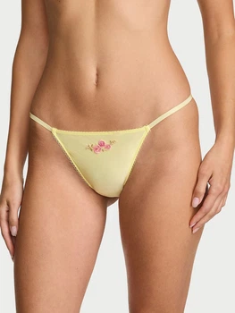 Трусики стринги женские Victoria's Secret 95556104 XL Желтые (1162642877)