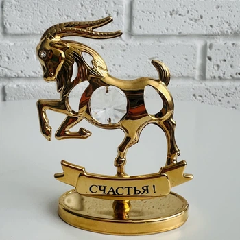 Фигурка со стразами Swarovski Коза 8,5 см 1602583