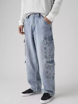 Джинсы Багги широкие мужские Levi`s 578 Baggy Cargos 225880585 34W32L Синие (1162568118)