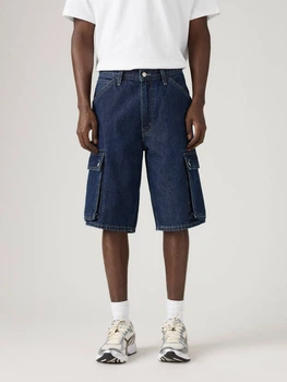 Шорты джинсовые длинные мужские Levi`s 478 Baggy Cargo 906894617 32 Синие (1162585829)