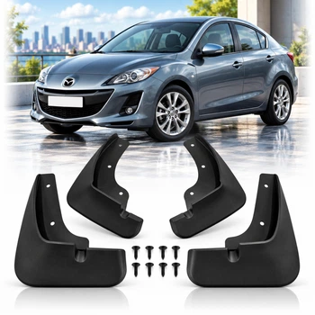 Бризковики для Mazda 3 (BL) 2011-2015 Модельні Комплект 4 шт (OEM: BCN7-V3-450, BBM2-V3-460A, BGV4-V3-460)