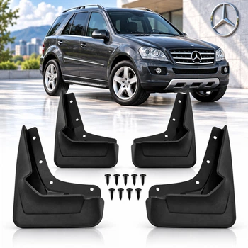 Бризковики для Mercedes-Benz ML (W164) 2005-2011 Модельні Комплект 4 шт (OEM: B66528228, B66528229)