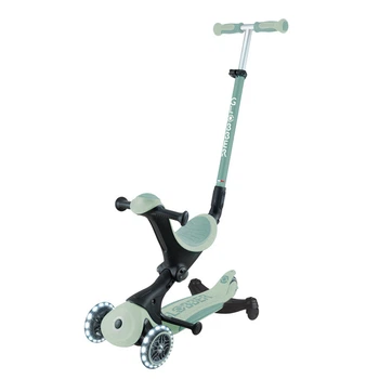 Самокат с сиденьем Globber GO-UP Deluxe Lights ECOlogic 360 Pistachio от 15 месяцев до 9 лет (697-505)