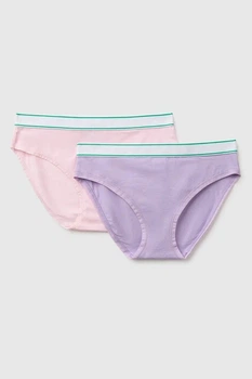Трусики сліп, 2 штуки United Colors of Benetton 104-110(см) Рожево-фіолетовий (157907)