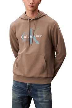 Мужское худи на флисе Calvin Klein 54(2XL) Коричневый (158137)
