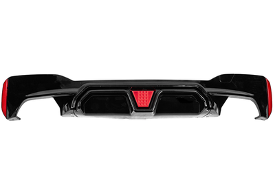 Дифузор заднього бампера CS-Style LED для M-Sport/M5 F90 BMW 5 серія G30/G31 2017-2023 рр.