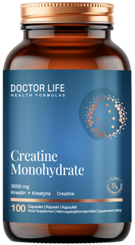 Креатин Doctor Life Creatine Monohydrate 3000 mg 100 капсул (5908062065294)
