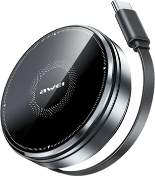 Bezprzewodowa stacja ładowania AWEI W27 3-in-1 Wireless Charger 15W Czarna (6954284022507)