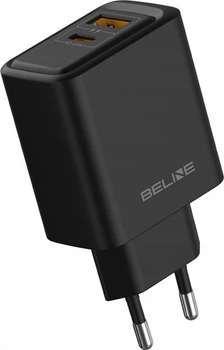 Ładowarka Beline BLN2CB45 USB-C + USB-A 45W GaN Czarny (5906849665064)