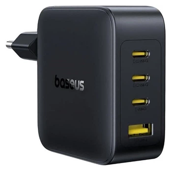 Быстрая зарядка для телефона USB Type-C / Сетевое зарядное устройство Baseus EnerFill FH11 PD140W+QC3.0 (1USB-A/3C) (E0121J) (черный Cosmic Black)