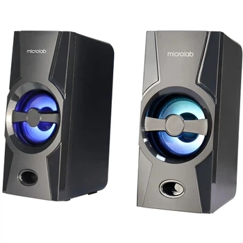 Колонки 2.0 B-15, Black, 2x3 Вт, пластик, USB, mini-jack 3.5 мм Microlab (teh0034055)