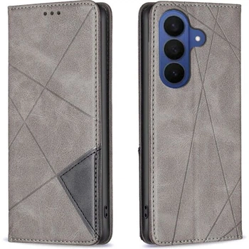Чехол-книжка с карманами UniCase Geometric Pattern для Samsung Galaxy A18 / A17 (A175) / A26 (A266) - Grey