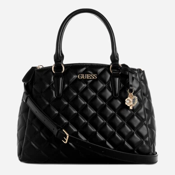 Сумка кросс-боди через плечо женская из искусственной кожи Guess 134538250 Черная (1162517093)