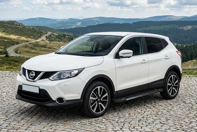 Бокові пороги RedLine Black (2 шт., Алюміній) для Nissan Qashqai 2014-2021 рр