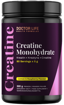 Креатин Doctor Life Creatine Monohydrate порошок 512 г Смак Цитрина‑Малина (5908062065317)
