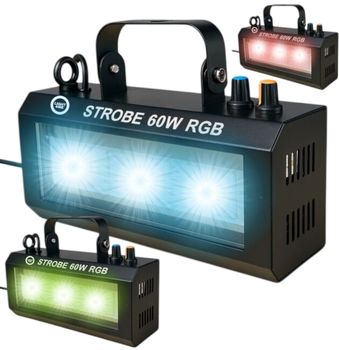 Efekt oświetleniowy strobo Light4Me Strobe 60W RGB