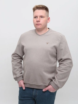 Джемпер чоловічий світло-бежевий щільний 505-09-V 3XL