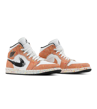 Кроссовки Air Jordan 1 Mid SE 'Brushstroke' DA8005-100 (10us/28см 44eur)
