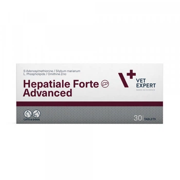 Харчова добавка для собак і котів Vet Expert Hepatiale Forte Advanced для підтримки та відновлення функцій печінки, 1 таблетка