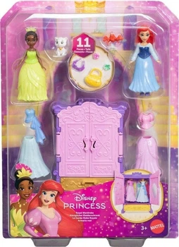 Набір фігурок Mattel Disney Принцеси та гардероб 6 шт (194735307180)