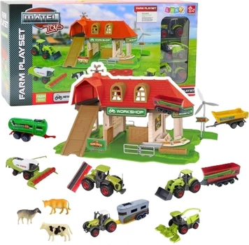 Zestaw figurek Leantoys Farma z traktorami I zwierzętami 42 szt 25164 (5905991062318)