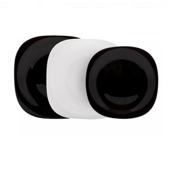 Сервиз столовый Luminarc Carine Black&White Черно-белый из стеклокерамики 18 предметов на 6 персон (163-135-N1479)