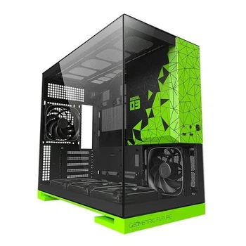 Корпус Geometric Future Model 3F Glass Black/Green (GEO-M3F-BNV)
