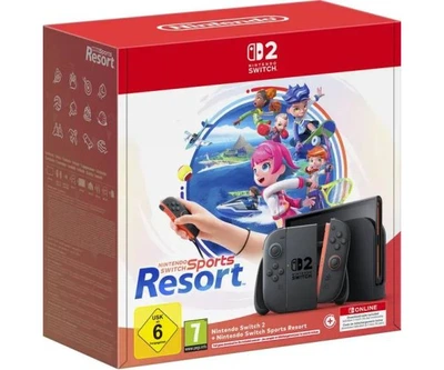 Игровая консоль Nintendo Switch 2 Black + Игра Nintendo Switch Sports Resort (русская версия) + Nintendo Switch Online (3 месяца)