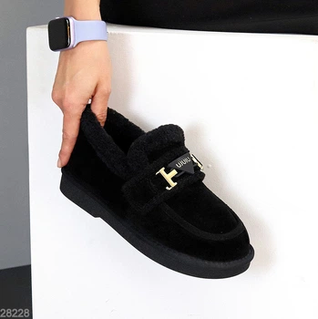 Лофери-автоледі Elenvia 37 (23,5 см) чорні (28228-37)