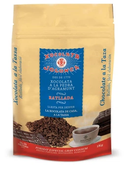 Горячий тертый шоколад Vicens Caja de Chocolate a la Piedra Rallado Jolonch 35% Cacao 1 кг