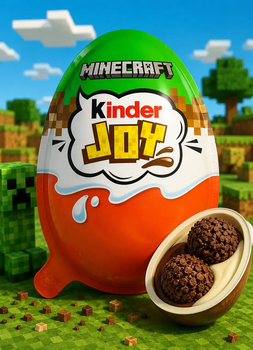 Шоколадное яйцо Kinder Joy коллекция Minecraft 80310891 (Kali)