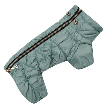 Зимовий комбінезон для собак на блискавці Dogs Bomba Comfort м'ята R-64 1р