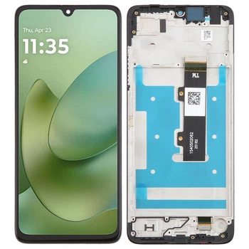 Дисплей для Motorola XT2535 Moto G06, з тачскріном, в рамці, Black, OEM