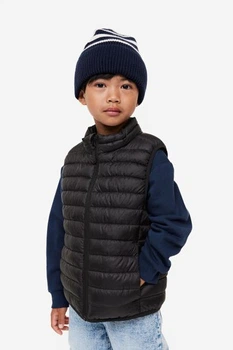 Жилетка для хлопчика H&M, жилет, безрукавка, 6-8 років, 122-128 см, чорна