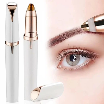 Женский эпилятор для лица Flawless в стиле губной помады, от батарейки, Белый / Депилятор для удаления волос на лице