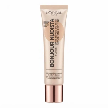 Увлажняющий BB Крем L'oreal Paris, Оттенок: "Medium Dark / Medium Fonce" 30 мл Bonjour Nudista, Fluide Teinte Reveil De Teint, Awakening Skin Tint Натуральный тональный крем для макияжа лица, флюид с эффектом сияния