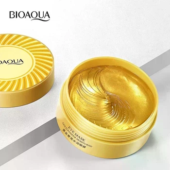 Гідрогелеві патчі для очей з частинками золота Bioaqua Eye Mask Gold Pamper Moisturizing