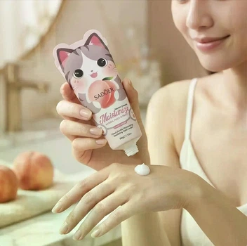 Крем для рук з екстрактом персика SADOER Peach Double Moisturizing Nourishing Hand Cream, 60 г