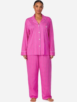 Пижама (рубашка + шорты) женская хлопковая Ralph Lauren 871066177 L Розовая (1162618501)