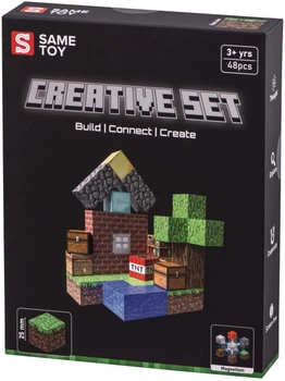 Магнитный конструктор 48 элементов пластик разноцветный Same Toy Creative Set