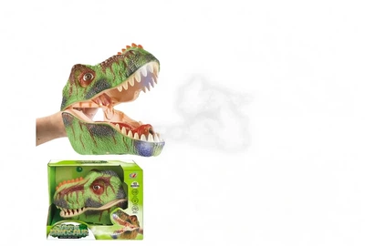 Игрушка на руку Тираннозавр с паром, зеленый, Dino Toys