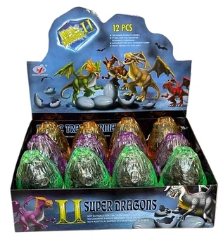 Игрушка-сюрприз в шаре «Супердракон» оранжевый, Dino Toys