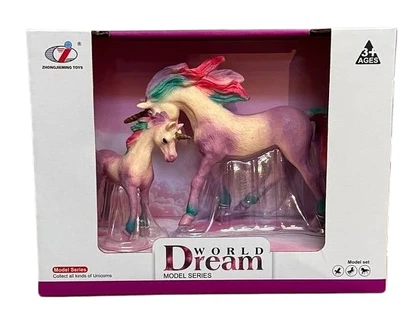 Набор фигурок Единорог 2 шт, лиловый, Dino Toys 55644