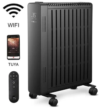 БЕЗмасляний WiFi обігрівач LIFEX Oil Free Heater 2000W (Чорний)