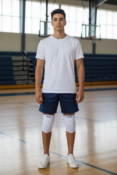 Наколінники білі професійні Асикс Asics Slider Basic захист колін розмір XL