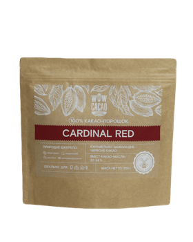 Какао порошок WOW CACAO 100% Cardinal Red 250 г (18052503)