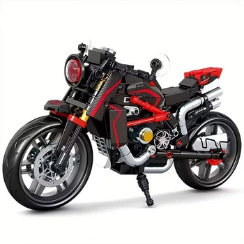Конструктор мотоцикл BMW 23,8см 344 деталей БМВ Technic красный (940)