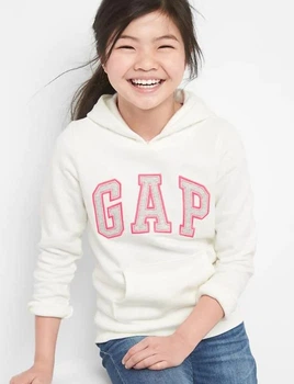 Дитяче худі GAP для дівчаток на флісі, біле M L (10-11 років) 145 см зріст