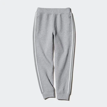 Подростковые теплые спортивные штаны для мальчика Uniqlo 466766344 140 см Серые (1159835286)